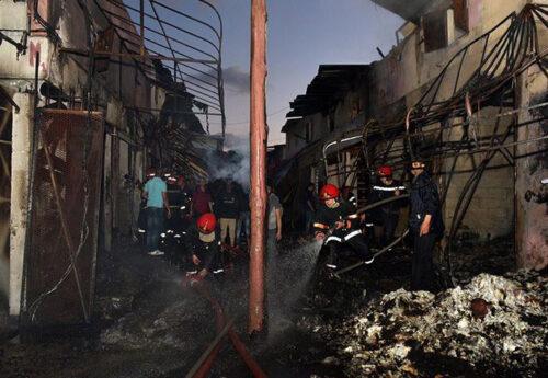 خطير: انفجارات قوية وحريق مهول ترعب الساكنة بحي الألفة الدارالبضاء