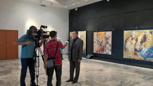 إقبال كبير على معرض الفنان محمد مكوار بالمكتبة الوطنية