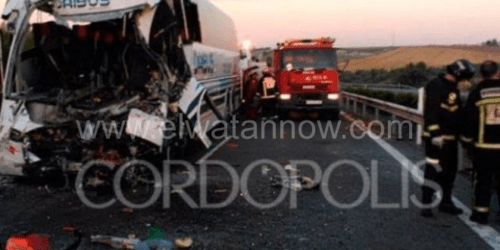 خطير: إصابة 35 مغربيا في حادثة سير حافلة مروعة بإسبانيا