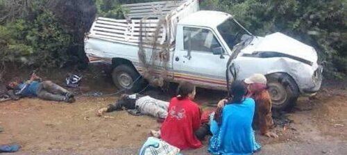 فاجعة : مرة أخرى حادثة سير مميتة بعد انقلاب سيارة لنقل العاملات الزراعيات بسوس