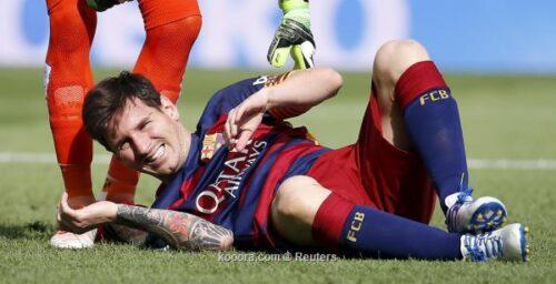 نادي برشلونة يكشف مدى خطورة إصابة ميسي